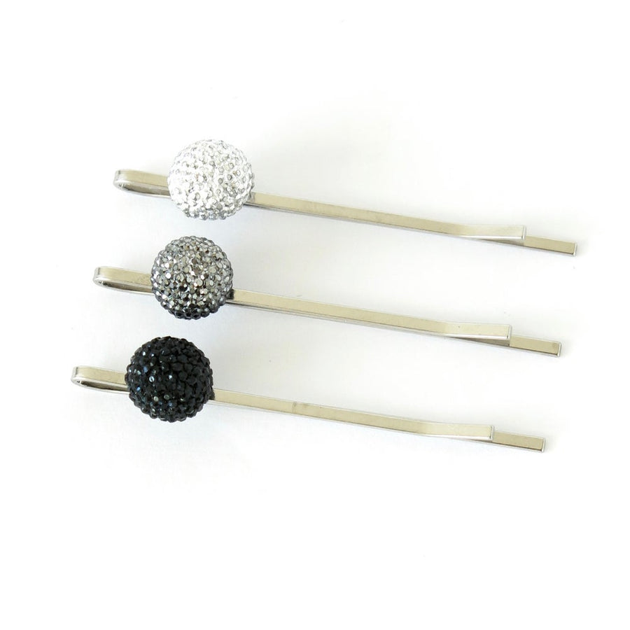 Bask in the Glow Stud Earrings  by MoonRox Jewellery & Accessories - Hair Pins shown to indicate 3 colours
