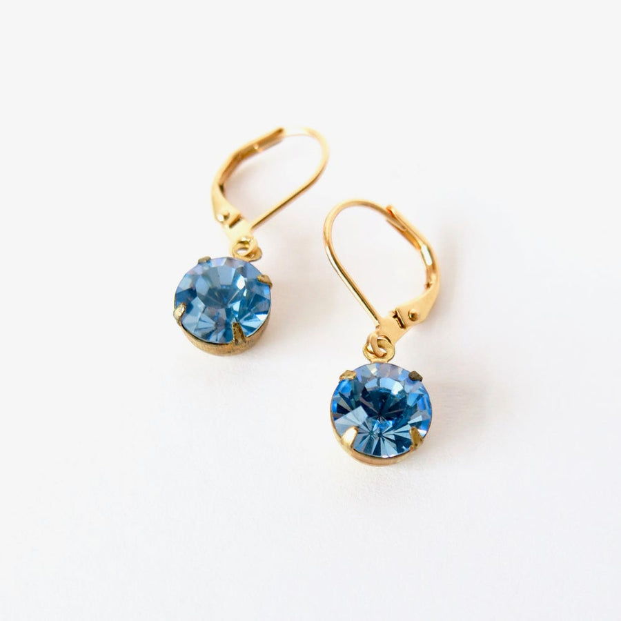 Brilliant Jewel Earrings by MoonRox Jewellery & Accessories - sky blue