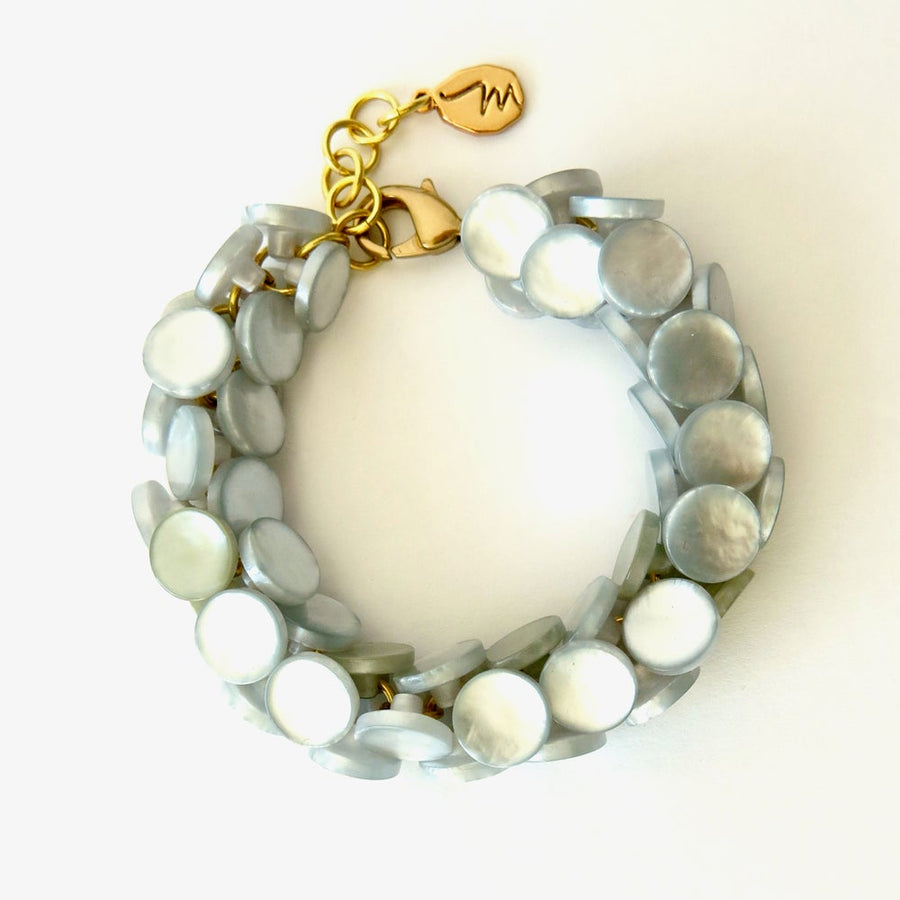 Equinox Bracelet by MoonRox Jewellery & Accessories - chunky bracelet with pearly lucite 