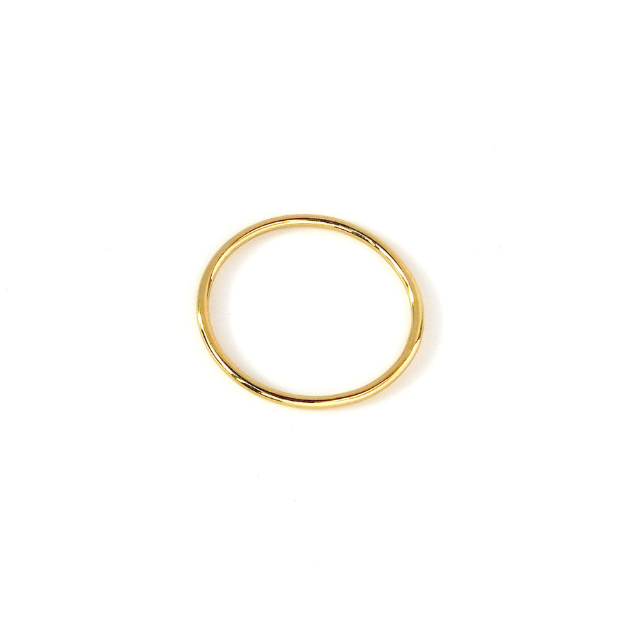 Fine Line Ring is a simple skinny and thin gold plated sterling silver band. Nice on its own as well  as a stacking ring.