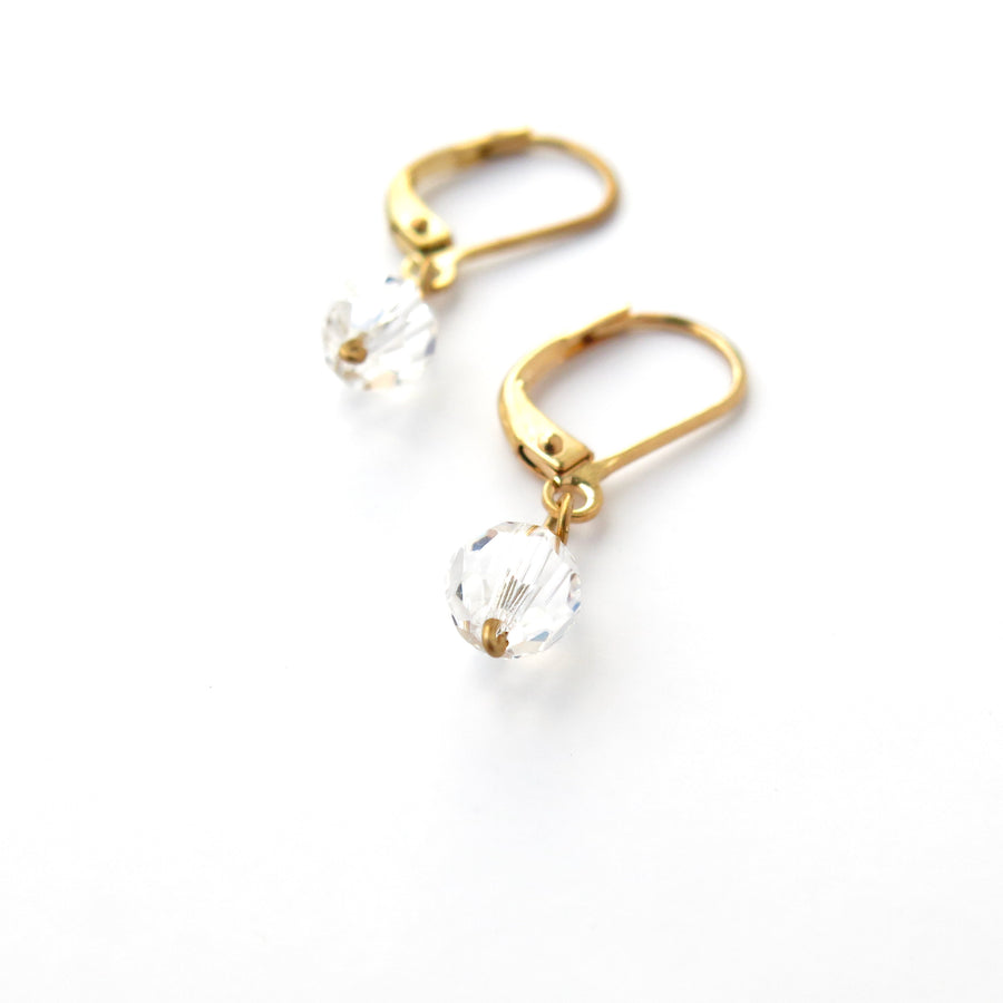 Auroral Earrings by MoonRox Jewellery & Accessories - sparkling Swarovski crystal drop earrings in crystal clear.
