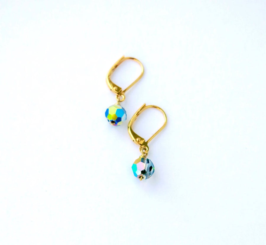 Auroral Earrings by MoonRox Jewellery & Accessories - sparkling Swarovski crystal drop earrings made in Toronto, Canada