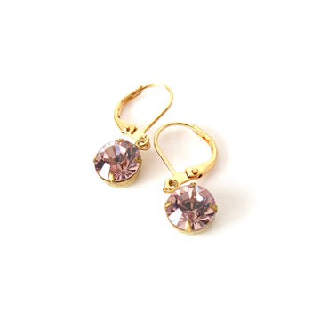 Brilliant Jewel Earrings by MoonRox Jewellery & Accessories - rosé 