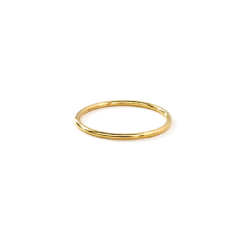 Fine Line Ring is a simple thin gold plated sterling silver band.