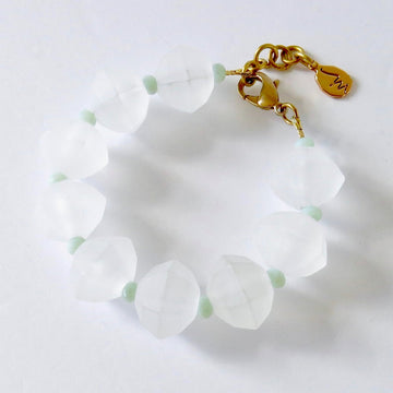 Glacé Bracelet by MoonRox Jewellery & Accessories - chunky bracelet with frosted acrylic beads and pastel coloured crystals. 