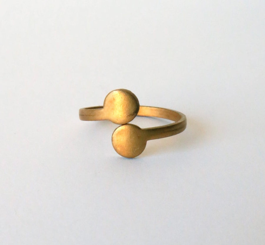 Arc Ring from MoonRox Jewellery & Accessories - vintage brass ring which is adjustable in size