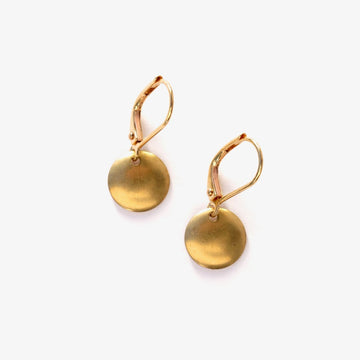 Lil Disc Earrings by MoonRox are small slightly convex circles that are great for every day.