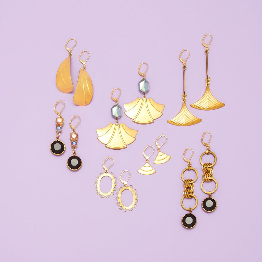A variety of earrings including Fin Earrings by MoonRox Jewellery & Accessories