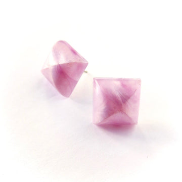 Scintillate Stud Earrings are vintage lucite jewel stud earrings available in a multitude of colours.