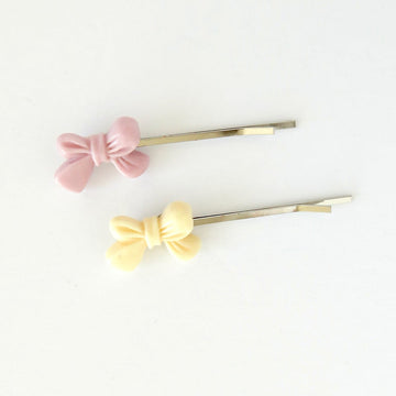 Tied Together Hair Pins from MoonRox - Pretty bows are affixed to high quality bobby pins 