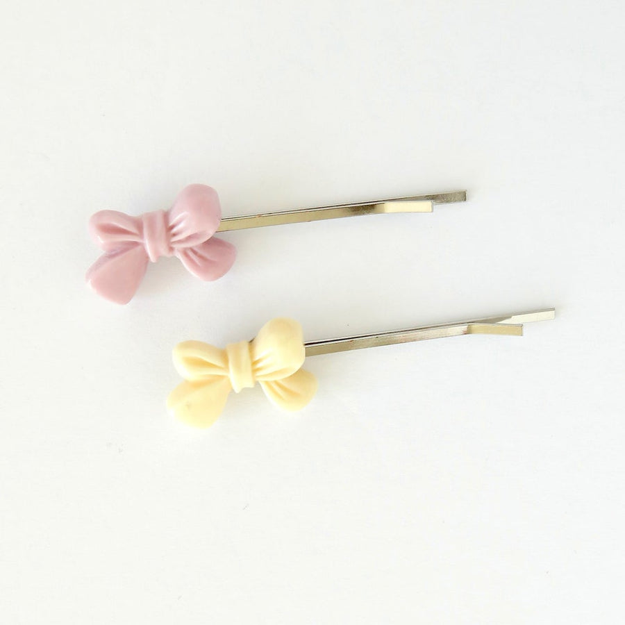 Tied Together Hair Pins from MoonRox - Pretty bows are affixed to high quality bobby pins 