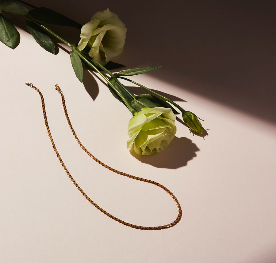 Winding River Chain Necklace is a classic vintage brass necklace. Curated by MoonRox Jewellery & Accessories.