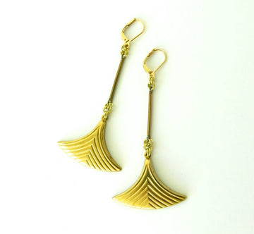 Fin Earrings by MoonRox Jewellery & Accessories - long earrings with fin-like charms